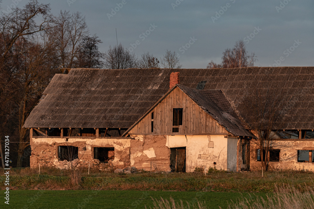 Image of Abandoned old house in the countryside Image of Abandoned old house in the countryside