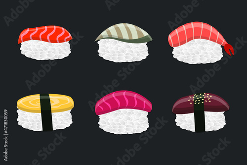 set of sushi