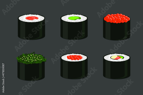 set of sushi
