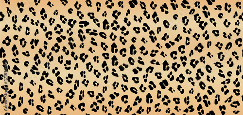 Obraz na płótnie Leopard seamless yellow pattern