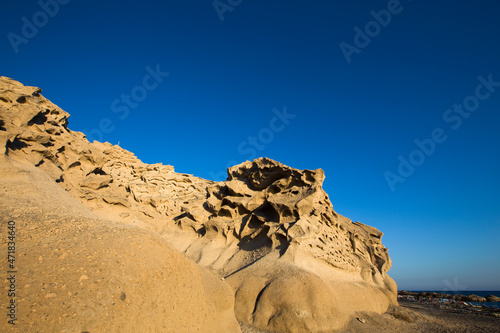Vlychada beach volcanic ash...