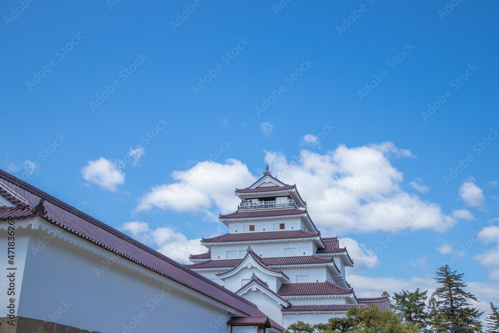 福島県　春の鶴ヶ城