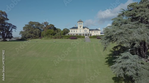 Aerial: Pah homestead art gallery, Auckland, New Zealand photo