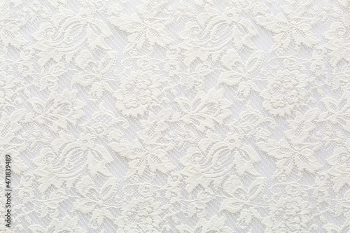 Wedding lace, texture for background floral ornament of threads