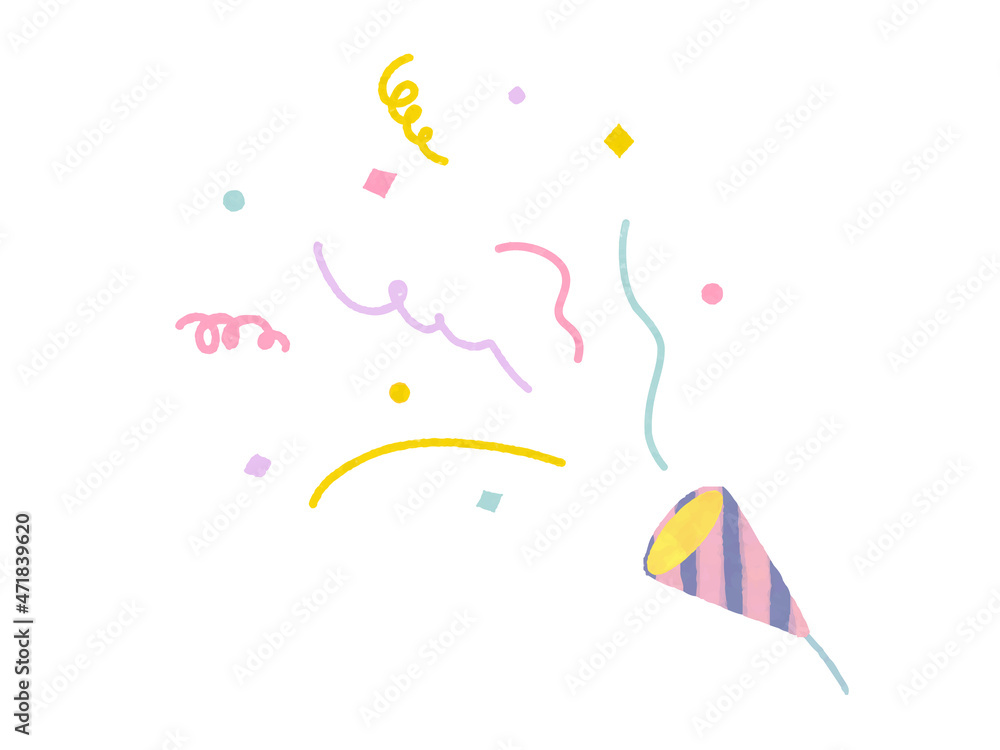 クラッカーの手描きイラスト Stock Vector Adobe Stock