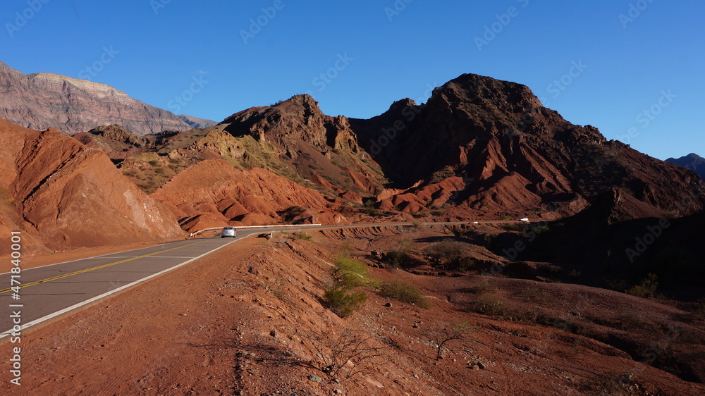 Fototapeta premium road near salta in beautiful landscape