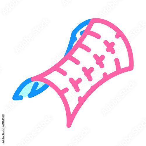 saddle shape of universe color icon vector. saddle shape of universe sign. isolated symbol illustration