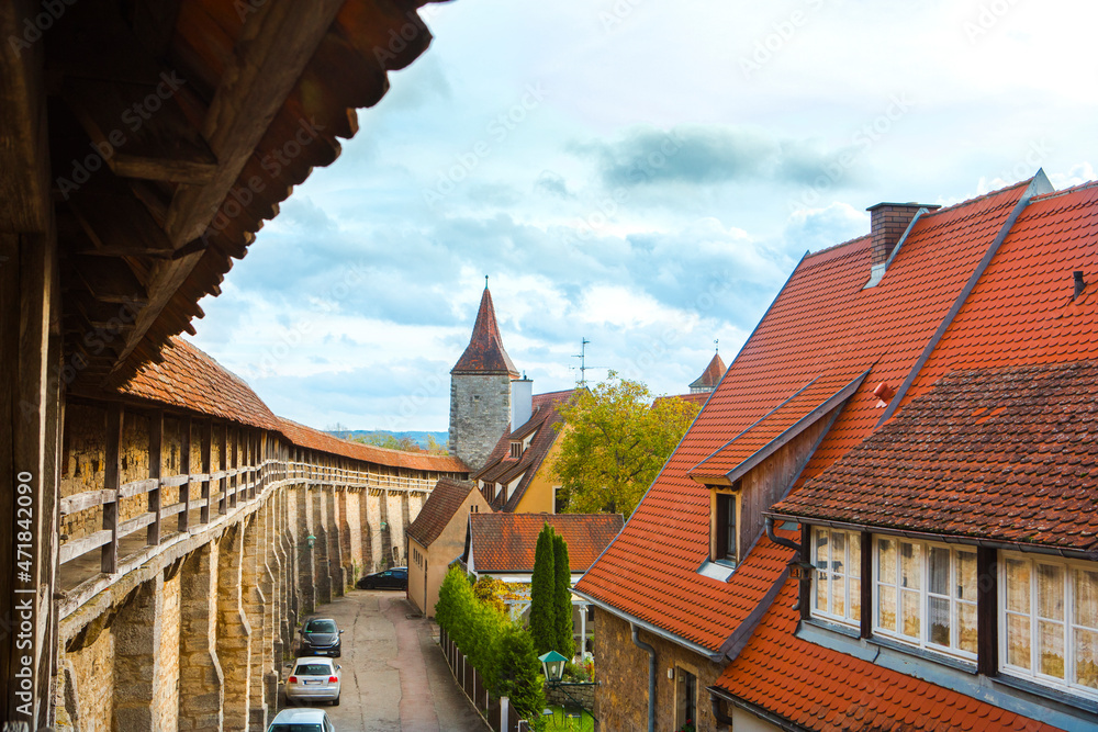 Germany, Bavaria, Rothenburg, fairy tale town, castle, city wall, Germany, Bavaria, Rothenburg, fairy tale town, castle, city wall,