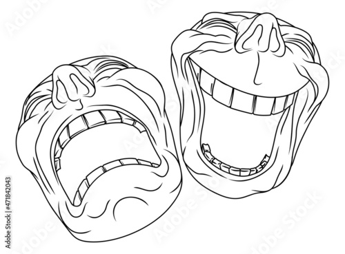 Theater Or Theatre Drama Comedy And Tragedy Masks