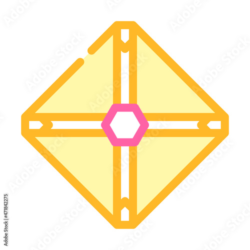 space sail color icon vector. space sail sign. isolated symbol illustration