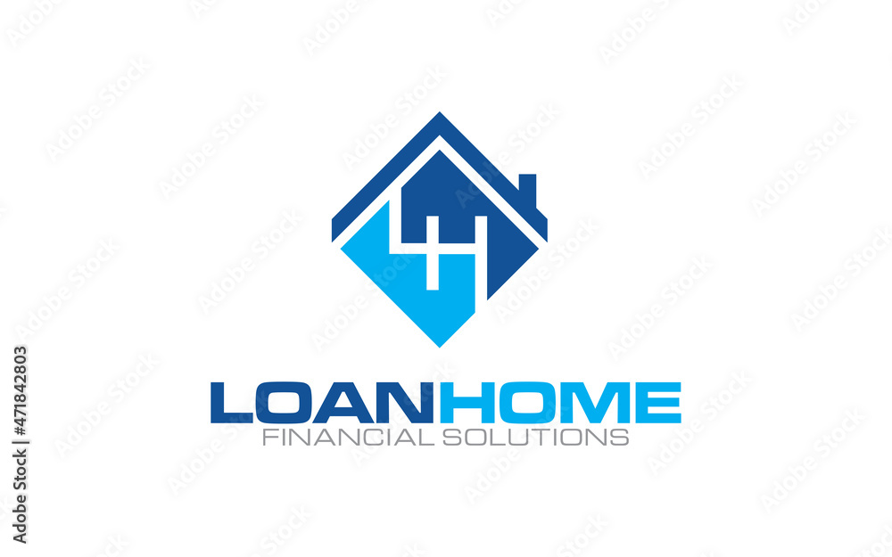 Illustration graphic vector of home loan financial solution logo design template Illustration graphic vector of home loan financial solution logo design template