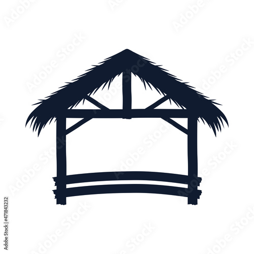 stable silhouette manger