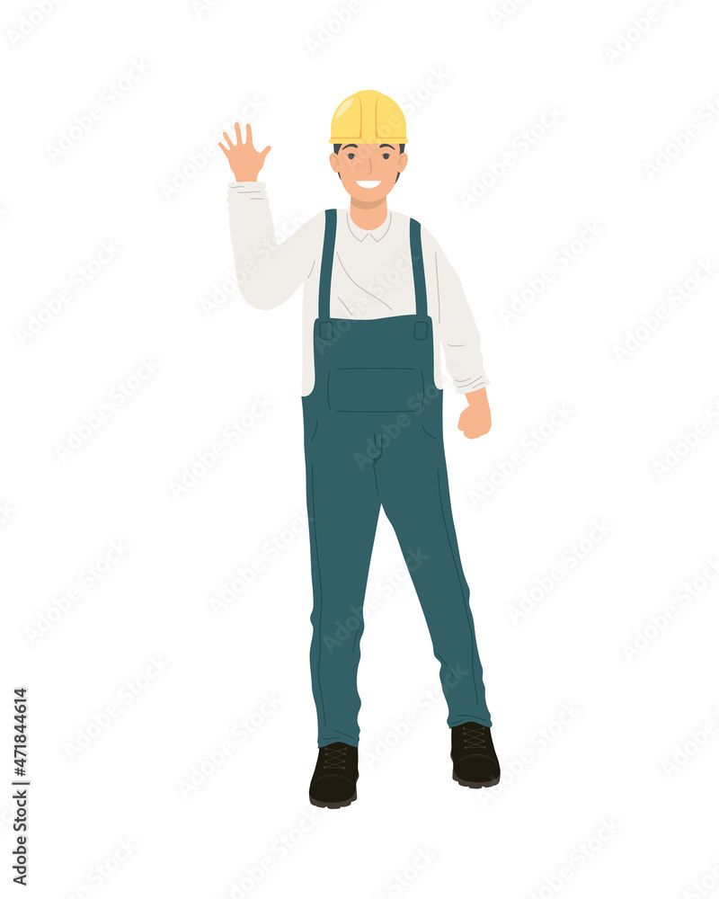 builder wearing helmet builder wearing helmet