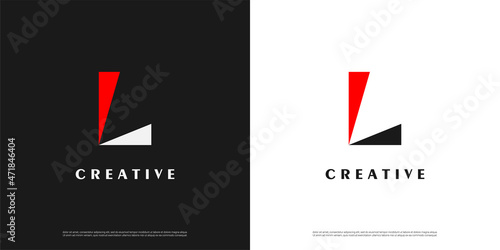 Letter L logo icon arrow design template elements	