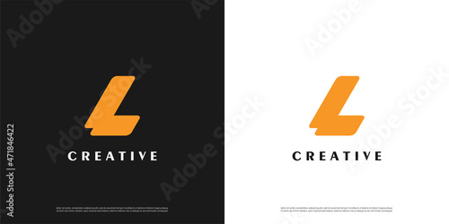Letter L logo icon abstract design template elements 