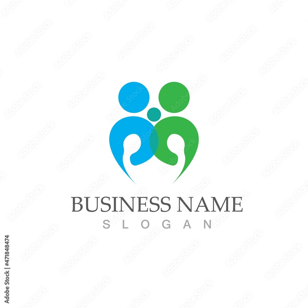 Community, network and social icon Community, network and social icon