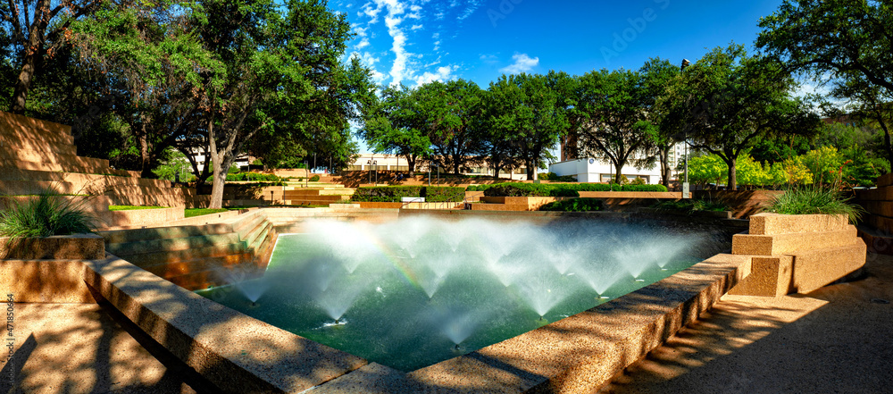 Water Gardens in Dowtown Fort Worth, Texas