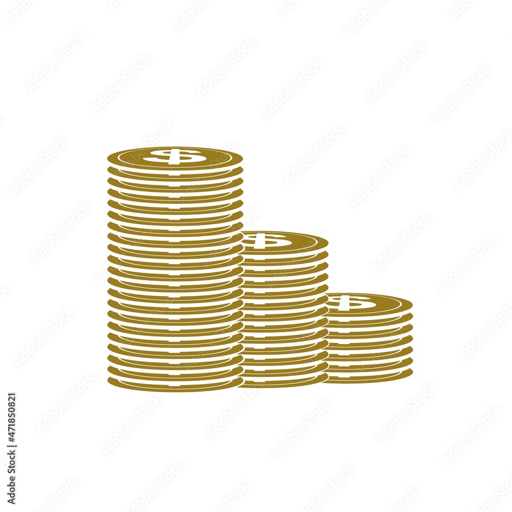 dollar symbol coin money design element, coin pile icon illustration, dollar symbol coin money design element, coin pile icon illustration,