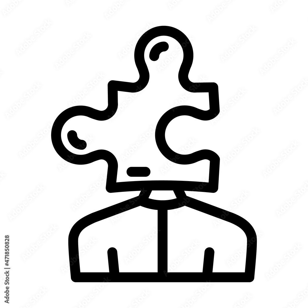 puzzle for resolve business problem line icon vector. puzzle for resolve business problem sign. isolated contour symbol black illustration puzzle for resolve business problem line icon vector. puzzle for resolve business problem sign. isolated contour symbol black illustration