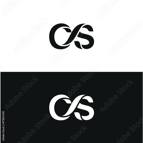 Initials CS, Inspiring Logo Design, Font Typography