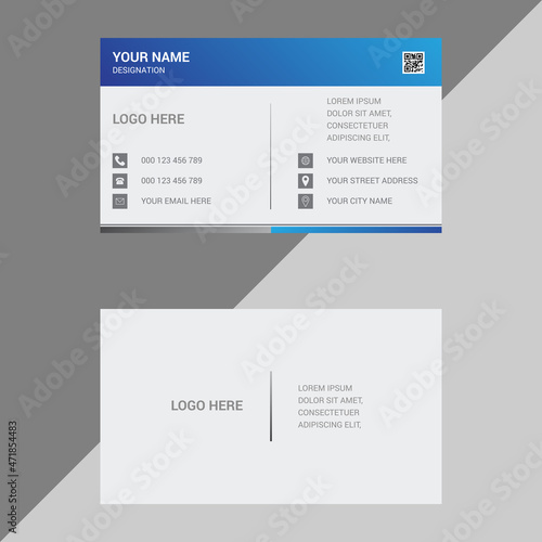 Creative business card design template vector