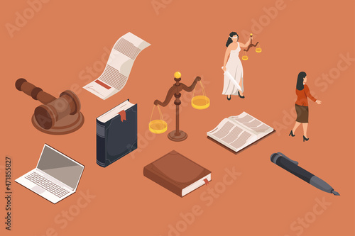 ten legal juridical icons