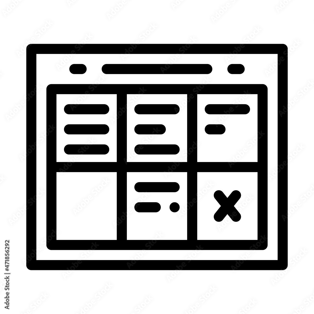 calendar for planning meeting line icon vector. calendar for planning meeting sign. isolated contour symbol black illustration calendar for planning meeting line icon vector. calendar for planning meeting sign. isolated contour symbol black illustration