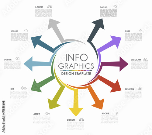 Infographic design template with place for your data. Vector illustration.
