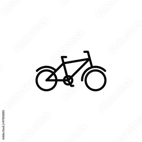 Bike, Bicycle, Biking, Sport, Exercise, Urban, Outdoor Line Icon, Vector, Illustration, Logo Template. Suitable For Many Purposes.