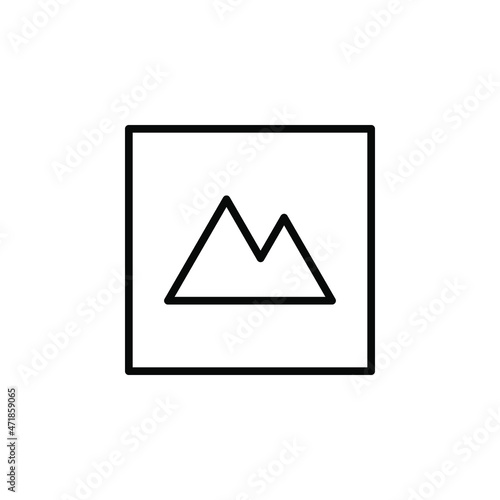 Picture, Gallery, Image, Photo, Vector, Frame, Camera, Album Line Icon, Vector, Illustration, Logo Template. Suitable For Many Purposes.