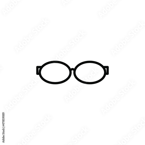 Glasses, Sunglasses, Eyeglasses, Spectacles, Fashion, Lens Line Icon, Vector, Illustration, Logo Template. Suitable For Many Purposes.