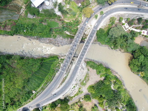 The kranggan progo galeh bridge really helps the mobility of the people of Temanggung Regency photo