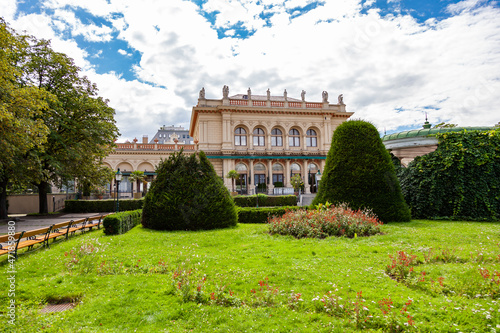 Photography View of Kursalon hubner, a famous music hall in Vienna, Austria