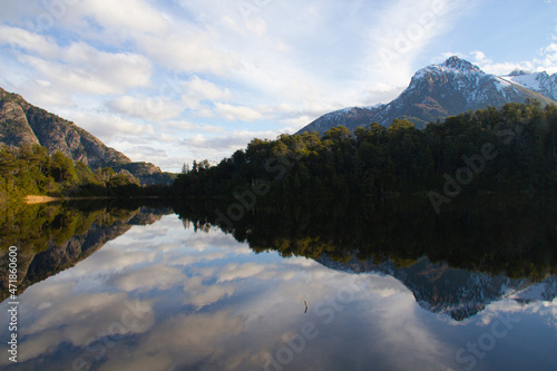 reflection in lake - Patagonia Argentina © Martin