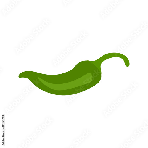 chili pepper icon, spicy vegetable sign, vector illustration