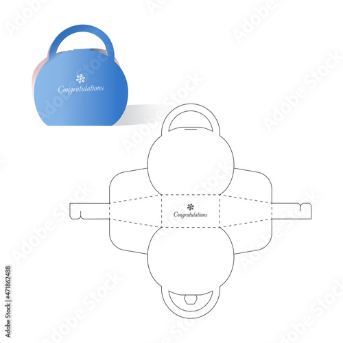 Retail Box with Die-cut Layout