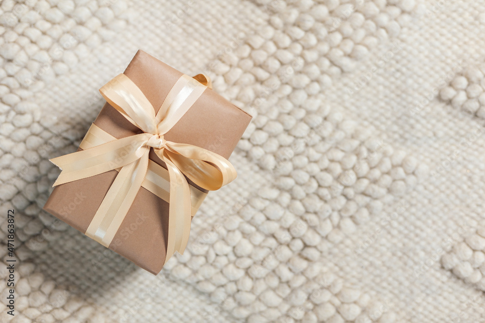 Christmas gifts and handmade presents packed in kraft paper Christmas gifts and handmade presents packed in kraft paper