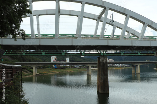 Danyang's beautiful bridge and river