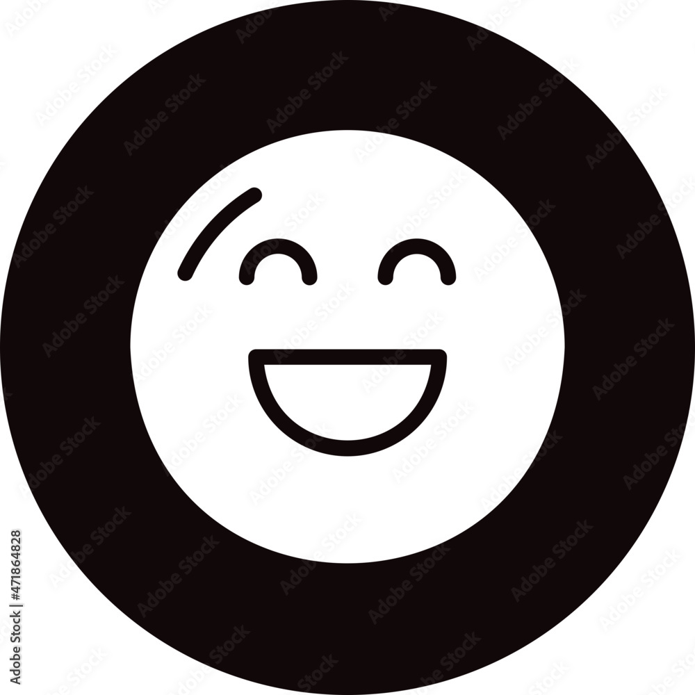 happy glyph icon happy glyph icon