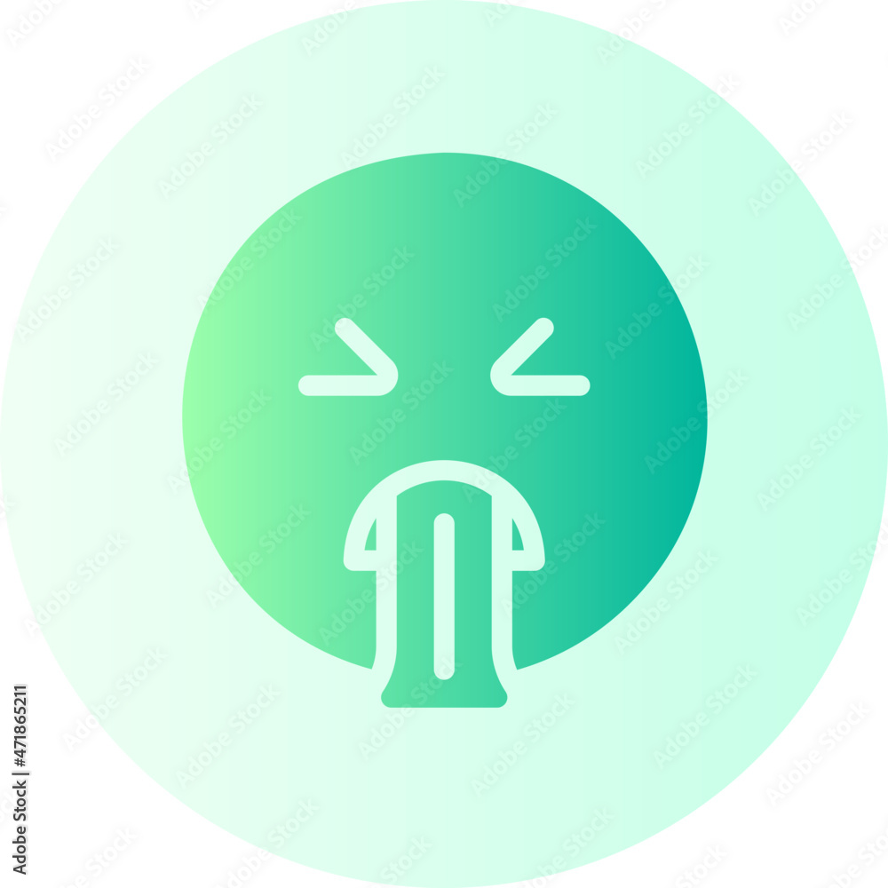 vomiting gradient icon