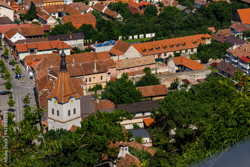 The city of Rasnov or Rosenau in Romania