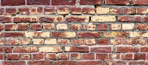 Backsteinwand als Hintergrundmotiv