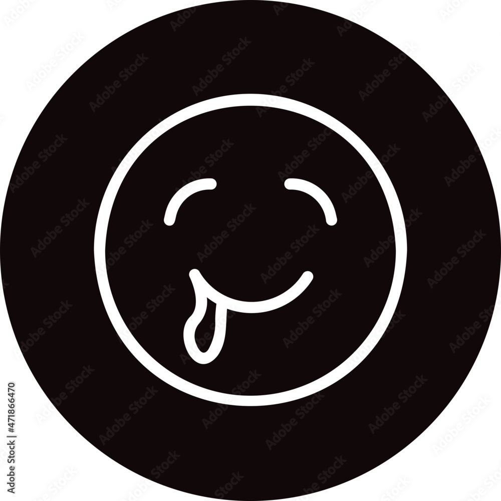 drooling glyph icon drooling glyph icon