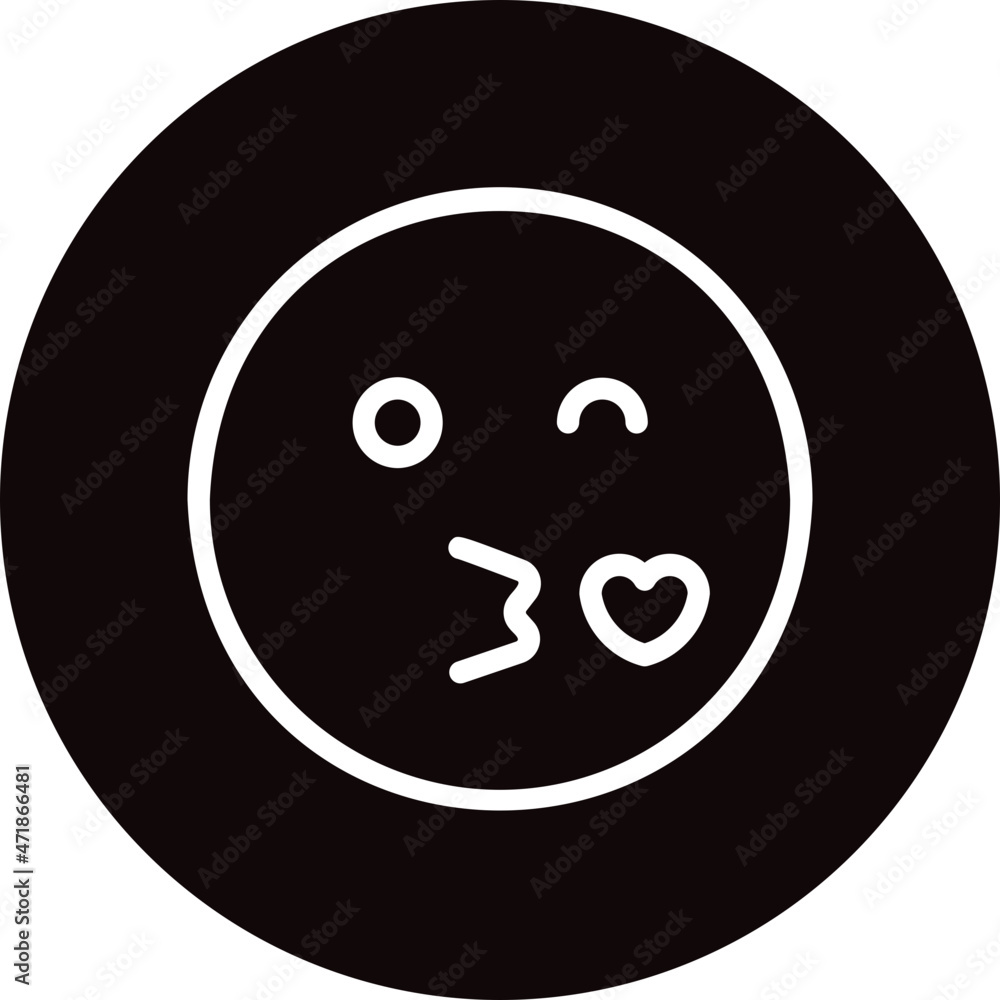 kiss glyph icon kiss glyph icon
