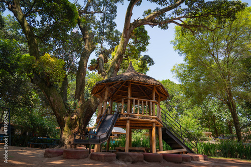 Africa, Uganda, Jinja - 24 July 2021. 
Jinja is a city in Uganda, located in the Eastern Region and is the administrative center of the eponymous district
