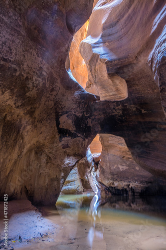 Inside the slot canyon at American Southwest