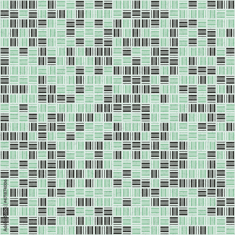 Fototapeta premium Abstract Geometric Pattern generative computational art illustration