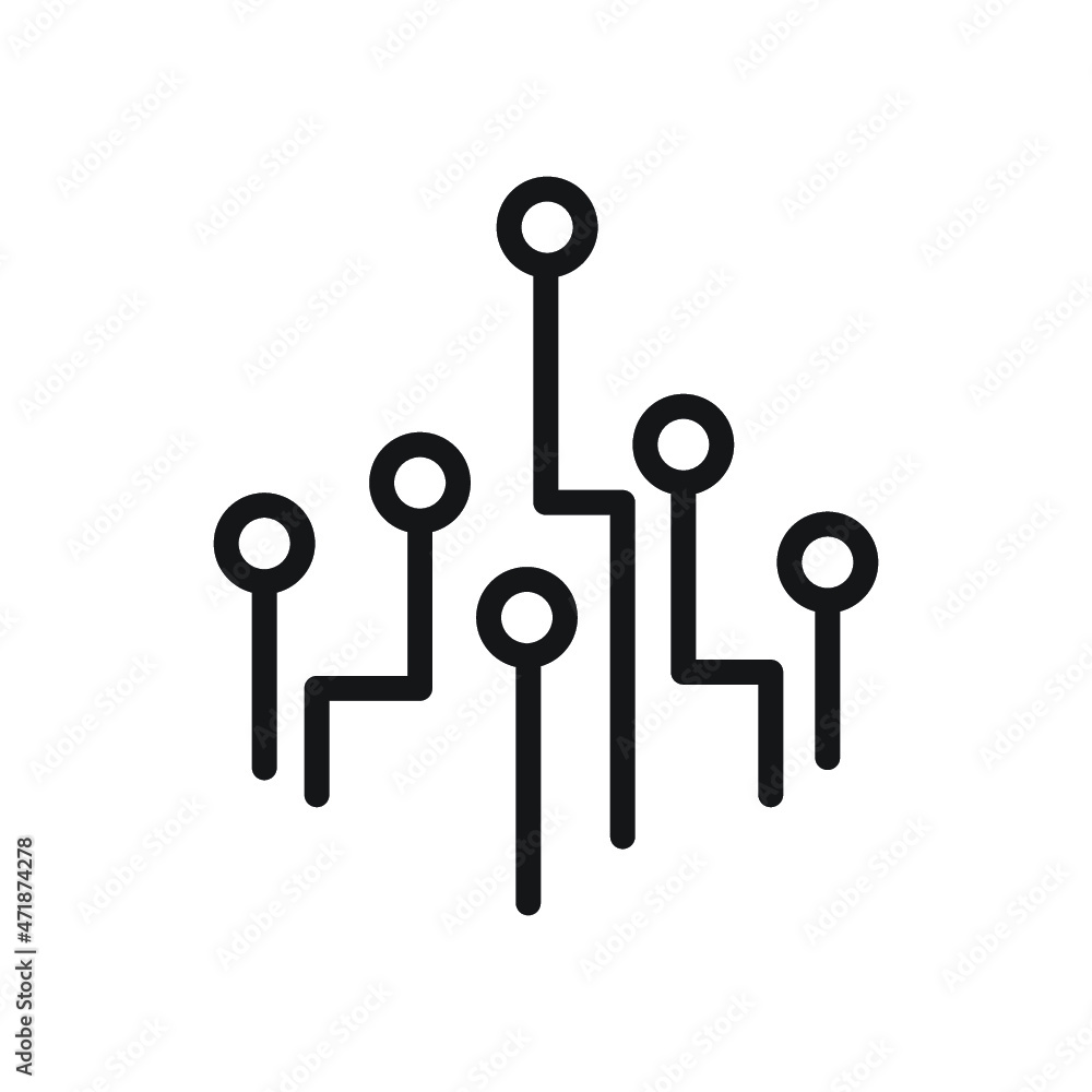 Circuit board icon. Technology scheme symbol flat icon Circuit board icon. Technology scheme symbol flat icon