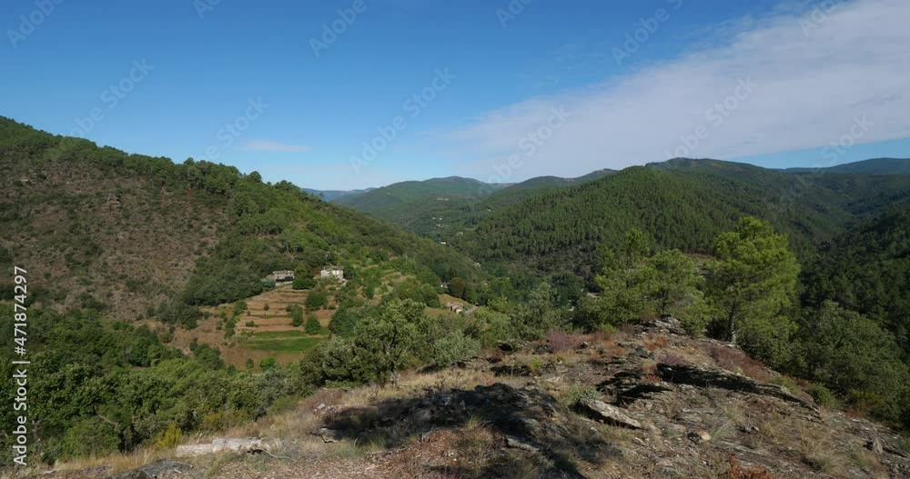 The Cevennes from Saint Martin de Tousque, Lozere department, France The Cevennes from Saint Martin de Tousque, Lozere department, France