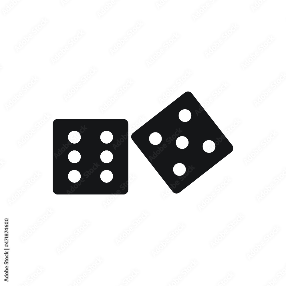 Dice icon. logo illustration. isolated sign symbol Dice icon. logo illustration. isolated sign symbol
